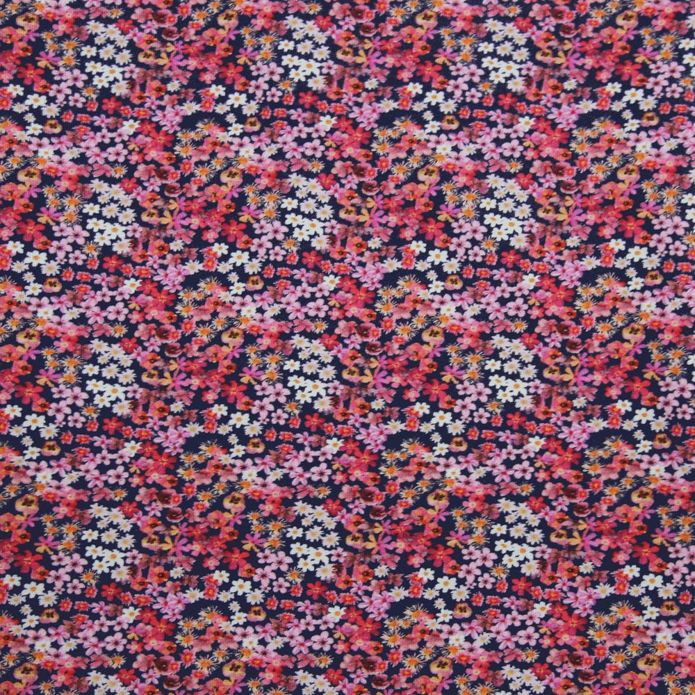 Single Jersey Druck Blumen