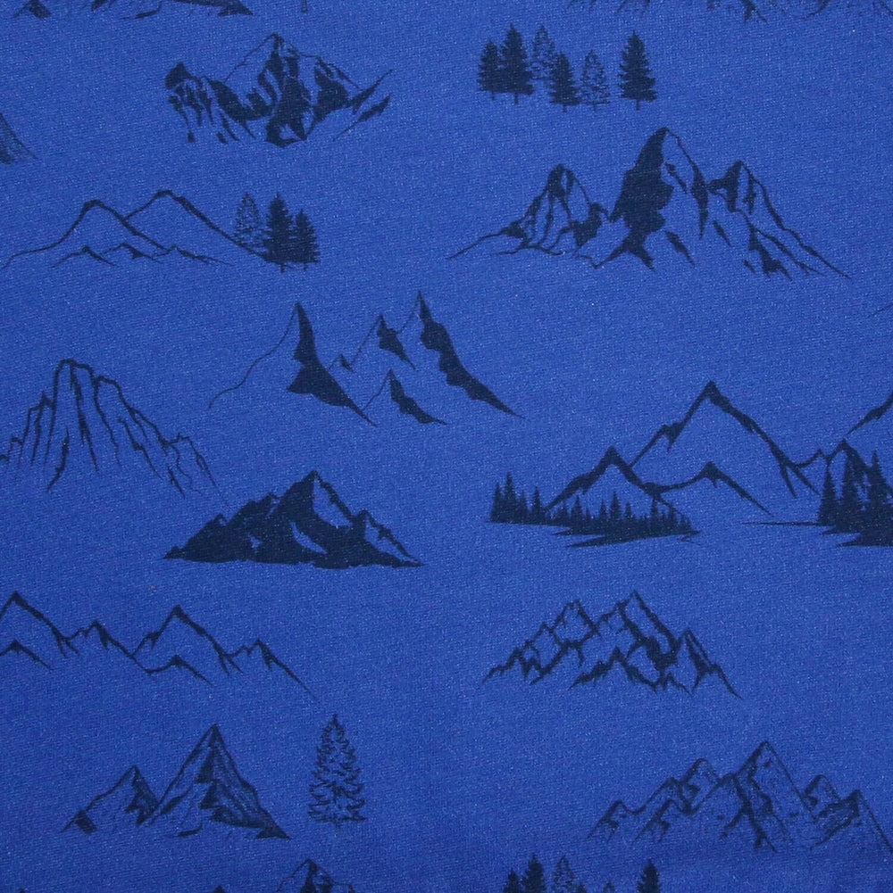 Sweatshirt Bergdruck Cobalt