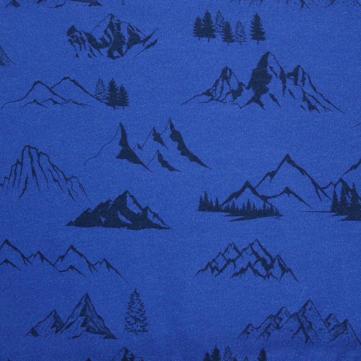 Sweatshirt Bergdruck Cobalt