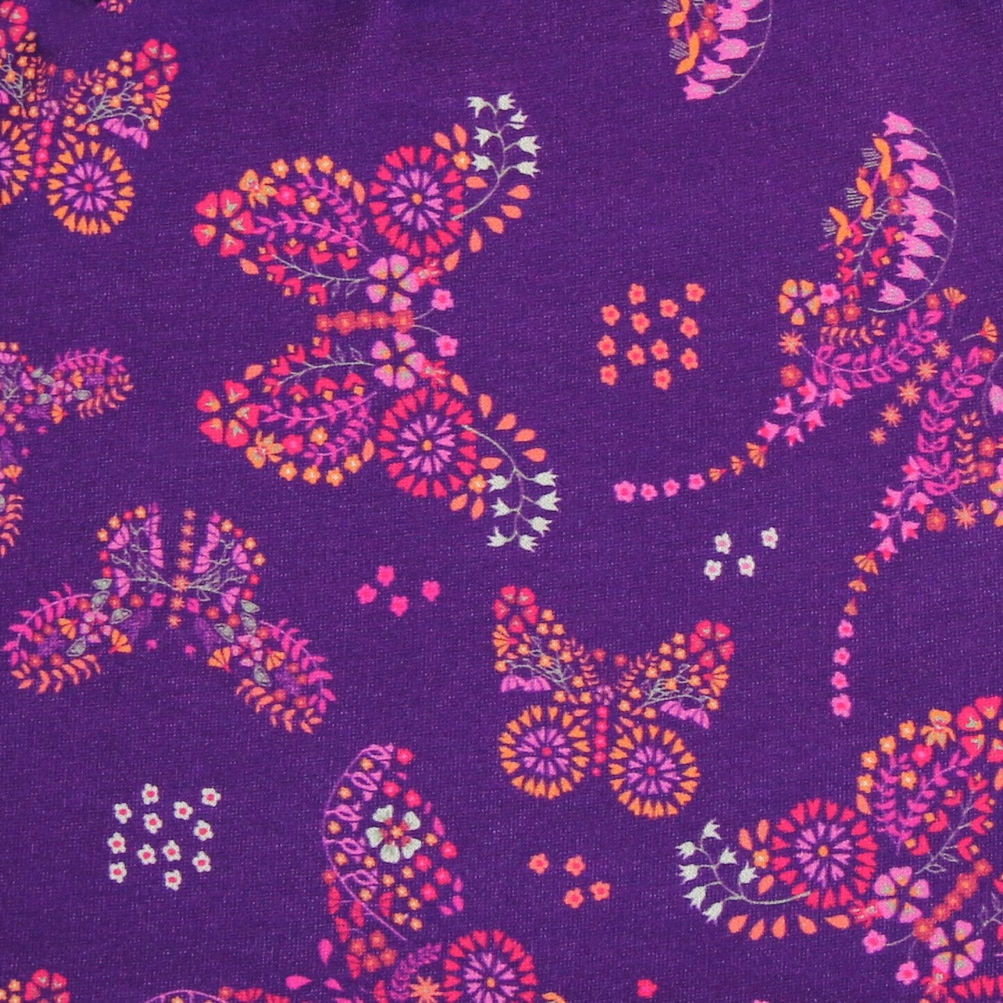 Sweatshirt Schmetterlingsdruck Grape