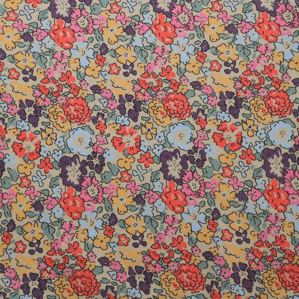 Sweatstoff Blumen