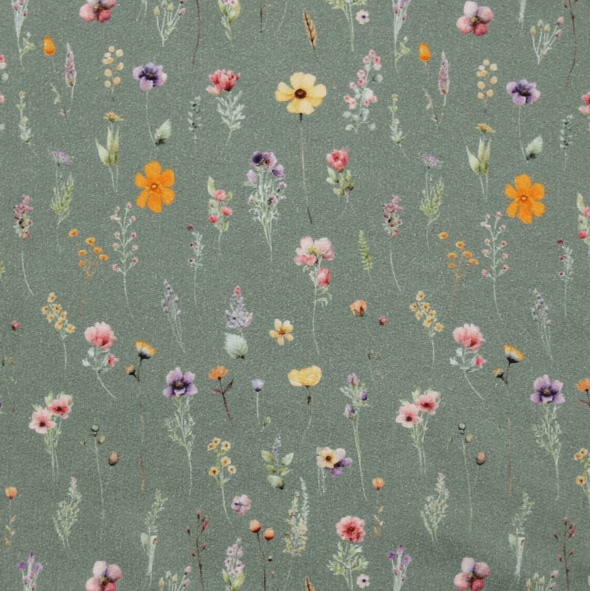 Sweatstoff Wildblumen