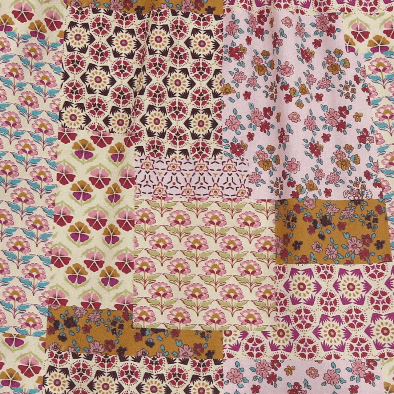 Webstoff Patchworkdruck